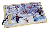 Mit 10 Steckteilen Eichhorn 100003371 - Disney Frozen Steckpuzzle mit 10 Steckteilen, 30x20cm