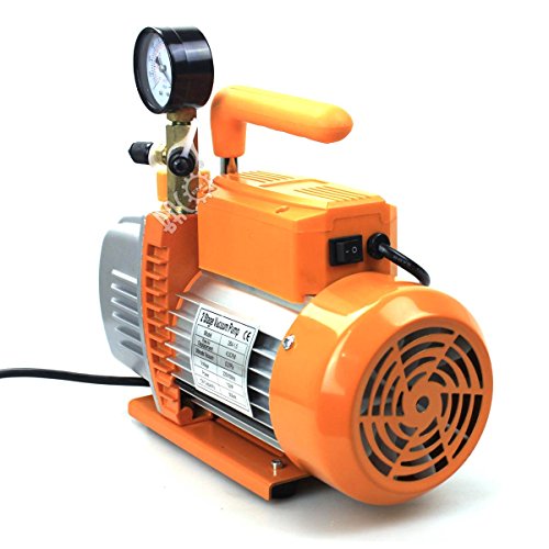 BACOENG 4.2CFM Zweistufige Vakuumpumpe Unterdruckpumpe mit Manometer HVAC - 4