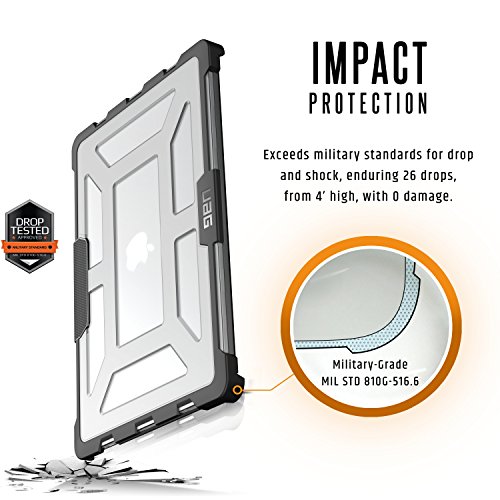 Urban Armor Gear Schutzh  lle f  r das Apple Macbook Pro 15   Late 2016  - transparent  keine Einschr  nkung der Touch Bar   L  ftungsschlitzaussparun