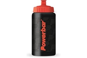 PowerBar - Botella Deportiva - 500 ml - negra - A prueba de fugas y apta para lavavajillas, sin BPA