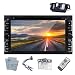 Produktbild 6,2-Zoll-HD-Universal-Doppel-DIN-Autoradio-2DIN Indash Video DVD / MP4 / MP3 / CD-Player mit Hands-Free Bluetooth, ATV, Touchscreen, iPOD, USB / SD, TV, Aux-In, Lenkrad-Steuerung + Kamera