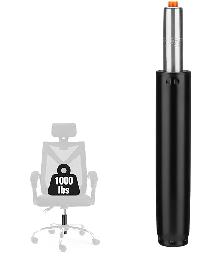 Ressort à Gaz Pour Chaise De Bureau - Charge 500 Kg, Réglable 265-385 Mm, Noir