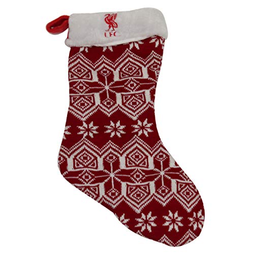 Liverpool FC Fair Isle Knitted Christmas Stocking by Forever