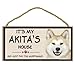 Produktbild Imagine This Holz Rasse Dekorative Hypothek Zeichen, Akita
