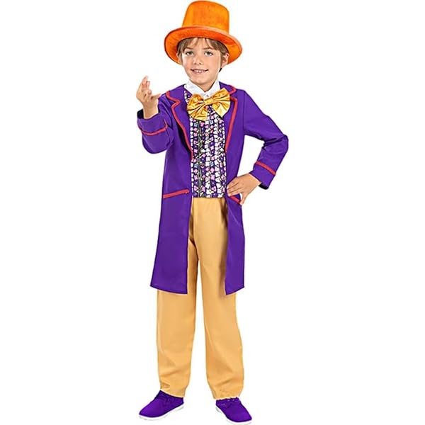 Rubies Costume Ufficiale WB Willy Wonka Per Bambini, Taglia 5-6 Anni Halloween