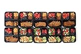 California Home Goods 3 Compartment Bento Reusable Food Storage Containers with Lids, Set of 10, for Meal Prep, 21 Day Fix (Kitchen &amp; Home)