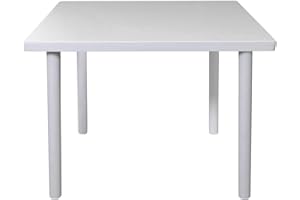 ‎BETTEN-ABC Betten-ABC Bubema Kindertisch Kinderzimmer-Tisch aus massiver Kernbuche Weiß lackiert, extra stabil