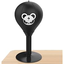 Mini Desktop Punching Bag With Stand - PU Stress Relief Boxing Ball Toy