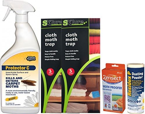 1 Litre Moth Killer with Moth Traps, Moth Balls and Moth Killing Powder