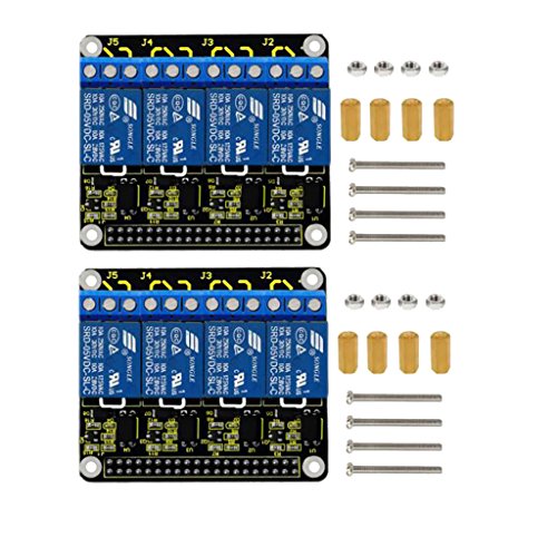 Preisvergleich Produktbild MagiDeal 2pcs 4-Kanal Relais Modul 5V Relay Für Raspberry Pi