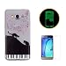 Produktbild Samsung Galaxy J3 2016/2015 Luminous Hülle (Mit Frie HD Displayschutzfolie) Leuchtende Silikone Rückhülle Für iPhone 6 6s Plus 5.5 Zoll Inch Silikon Etui Handy Hülle Weiche Transparente Luminous TPU Back Case Tasche Schale Leuchten In Der Nacht Samsung Galaxy J3 2016/2015-Plan Katzes