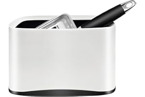 PLACHIDAY Cat Litter Scooper with Holder, Stainless Steel Cat Litter Scoop, Kitty Poop Scooper Stand for Litter Box, Cat Caddy for Litter Scoop, Fast Sifting Kitty Poop Scooper Caddy Poop Scooper Stand