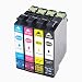 Produktbild Karl Aiken Kompatible Druckerpatronen Epson 502XL 502 für Epson Workforce WF-2860DWF, WF-2865DWF Expression Home XP-5100, XP-5105 (1x Schwarz, 1x Cyan, 1x Magenta, 1x Gelb)