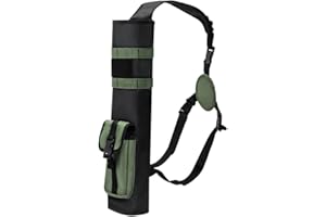 DONGKER Faretra per Frecce, Borsa Freccia Regolabile con Gancio e Passante, Porta Frecce Posteriore per Caccia, Esercizi di Destinazione