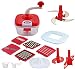 Vivir Advance All in One Food Processor, Vegetable Cutter, Juicer, Chipser, Dough Maker - 14 pieces ( Red ) RS.499.00