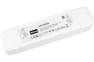 EAGLERISE Trasformatore LED 24V 75W Tensione Costante Senza Sfarfallio Flickerfree per Strisce LED Alimentatore Driver