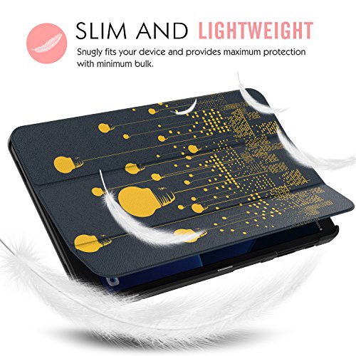 MoKo Samsung Galaxy Tab A 10.1 Hülle – Ultra Lightweight Slim PU Leder Schutzhülle Smart Case mit Standfunktion und Auto Sleep / Wake Up Funktion für Samsung Galaxy Tab A 10.1 Zoll (2016) Wi-Fi/ LTE T580N / T585N Tablet-PC, Nachtlicht - 7