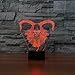 Produktbild 3D tierische sheep horn Optische Illusions-Lampen, Tolle 7 Farbwechsel Acryl berühren Tabelle Schreibtisch-Nachtlicht mit USB-Kabel für Kinder Schlafzimmer Geburtstagsgeschenke Geschenk