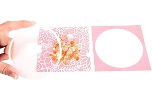 Sizzix Shaker Domes 664190, Kreis, 8,9cm, 4 STK, klar, Einheitsgröße