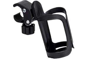 ICOUVA Stroller Universal Pram Cup Holder 360 Degree Rotatable Pushchair Bottle Organizer Drink and Coffee Cup Holder for Baby Bottles, Bike and Beverage Bottles