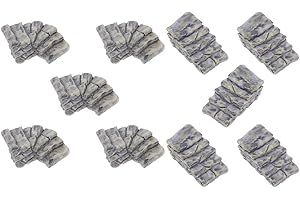 EXCEART 10 mini scale in pietra in miniatura, per giardino, statuette in pietra, statuette decorative, statuette da giardino, statua da giardino, statua da giardino, statuette in miniatura, ornamento per