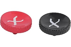 VBESTLIFE Przycisk migawki aparatu, metalowy przycisk zwalniania migawki do aparatu Fuji X Series z gumowym pierścieniem, czarno-czerwony