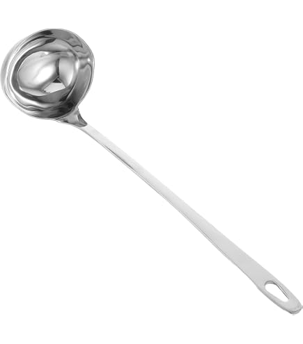 Pentole Agnelli Schöpflöffel Aus Aluminium – 2 Stück, 18 Cm, Mit Nieten, Made In Italy