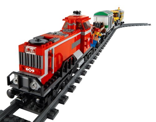 Imagen 9 de LEGO City - Tren de carga rojo con pista