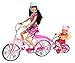 Price comparison product image Mattel Barbie X9057 Family Bike for Two Sisters – Skipper and Chelsea Doll and Accessories