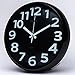 Produktbild Gyps Home Wohnzimmer Schlafzimmer Büro Cafe Bar Decor Retro Wanduhr Original Vintage Rustikale Wanduhr Wohnzimmer Schlafzimmer mute kreative Wanduhr Elegante und einfache Uhr personalisierte Stereo digital Uhren kunst Quarzuhr , 14 Zoll (35,5 cm Durchmesser), Schwarz