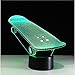 Produktbild Skate Holograma 3D Lampe Roller Luminaria Wohnzimmer Deco Geschenke 7 Farben Ändern Lamparas De Mesa Nachtlampe Geschenk Für Kinder