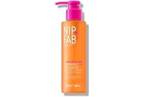 NIP+FAB Nip + Fab Vitamin C Fix | Żel Do Mycia Twarzy z Witaminą C | Rozjaśniający i Nawilżający Płyn do Mycia Twarzy | Tonizujący Żel do Twarzy | 145 ml