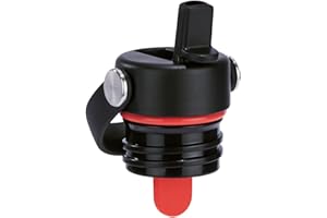 HYDRO FLASK - Flex Straw Cap for Standard Mouth - Leakproof - Honeycomb Insulated Cap with Flex Strap for Easy Carrying - BPA-Free and Toxin-Free - Dishwasher Safe - Black