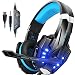 Produktbild Gaming Headset für PS4 PC Xbox one, Surround Sound Gaming kopfhörer 7.1 LED Over Ear Kopfhörer mit Mikrofon G9000, Noise Cancelling, Sport Performance Ohrpolster, Lautstärkeregelung