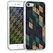 Produktbild kwmobile Hülle für Apple iPhone 7 - TPU Silikon Backcover Case Handy Schutzhülle - Cover klar Mosaik Design Dunkelblau Petrol Beige