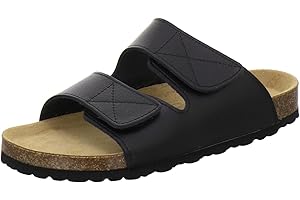 AFS-Schuhe 3108 Bequeme Pantoletten für Herren Leder, Hausschuhe Arbeitsschuhe, Made in Germany