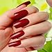 500pcs False Nail Art Tips Nail Beauty DIY Tips Deep Red