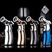 Produktbild Jobon Quad Jet Straight Flame Butane Spray Torch Cigar Lighter (Silver)