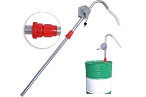 GOTOTOP Bomba succión Aceite manivela de Mano de aleación de Aluminio para Bombeo de Combustible, Gasolina, Diesel, Aceite de lubricación, aceites de cocinado