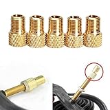 5X Valvola Adattatore bici bicicletta Presta Schrader convertitore Pompa