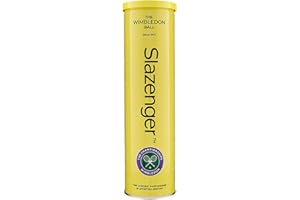 DUNLOP Slazenger Pallina da tennis, pallina ufficiale di Wimbledon, approvata ITF, latta metallica, 4 palline