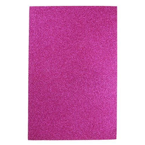 MagiDeal 10 Blatt Schaum Schwamm Blatt-glitter, 20 x 30 cm, selbstklebend, glitzernd, mit Pailletten - 4