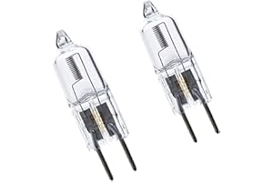 oniroview Kit 2 pezzi LAMPADINA ALOGENA BISPINA 24V 50W GY6.35 Luce Calda per Macchinari Industriali