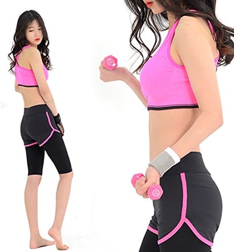 HARRA Sports Yoga Suit, Women's 2 Piece Activewear Set, Running Suit Gym Outfit Workout Wear, Fitness Training Set (M)