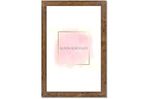 Alison Kingsgate Rustic 50x70cm Frame - 50x70cm Picture Frame - Rustic Oak Frame With Safe Perspex Front & Wall Mounting
