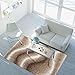 Produktbild Teppich Shaggy-Design Hochflor Langflor mit Wellen-Muster für Wohnzimmer/ Schlafzimmer in Beige, Braun, Creme, Größe: 200 x 290 cm