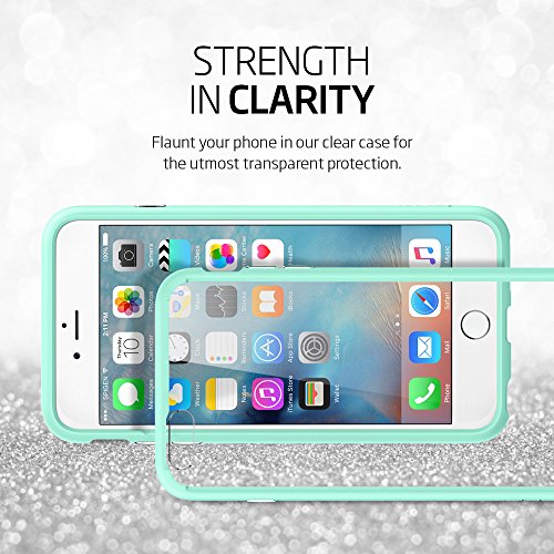 iPhone 6S Plus Case, Spigen Â® [AIR CUSHION] iPhone 6S Plus Case Bumper **NEW** [Ultra Hybrid] [Mint] Clear back panel + TPU bumper for iPhone 6S Plus (2015) - Mint (SGP11647)