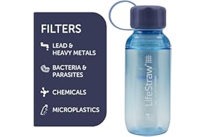 LifeStraw Play Water Filter Bottle per bambini, protegge da piombo, batteri, parassiti, microplastiche e altri contaminanti, a prova di perdite, senza BPA