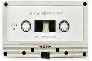 Yiokii Mini enregistreur à cassette d'enregistrement vocal, 30/60/300 secondes, message de vœux, enregistreur de carte son personnalisable