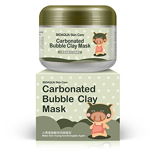MLMSY Deep Cleansing Carbonated Bubble Clay Maske Nachfüllen und Feuchtigkeitsspendende Maske Maske für Gesichtsbehandlung Entgiftung - 2